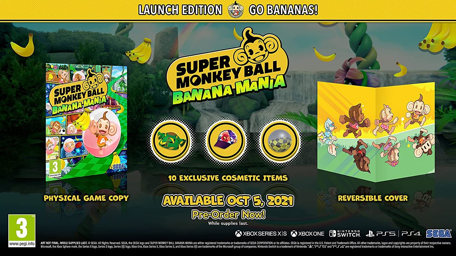 Super Monkey Ball: Banana Mania - Launch Edition SWITCH